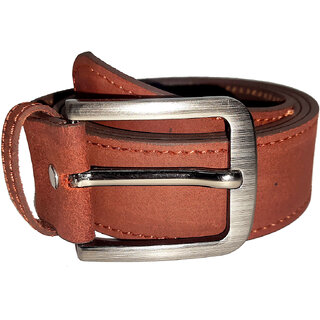                       Exotique Men's Red Casual Genuine Leather Belt  (BM0006RD)                                              
