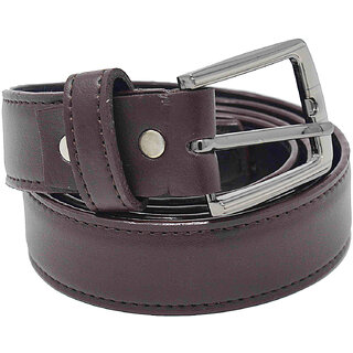                       Exotique Men's Brown Formal Faux Leather Belt  (BM0089BR)                                              