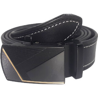                       Exotique Men's Black Casual Leather Belt  (BM0127BK)                                              