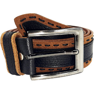                       Exotique Men's Multi Casual Genuine Leather Belt  (BM0130MU)                                              