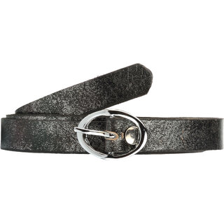                       Exotique Silver Formal Leather Belt For Women (BW0003SI)                                              