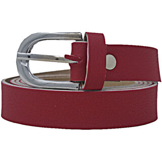                       Exotique Pink Formal Faux Leather Belt For Women (BW0020PK)                                              
