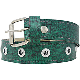                       Exotique Green Casual Faux Leather Belt For Women (BW0021GR)                                              