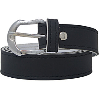                       Exotique Black Formal Faux Leather Belt For Women (BW0022BK)                                              