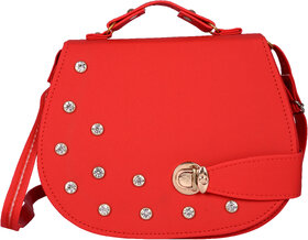 Exotique  Red Sling Bag For Women (CW0027RD)