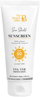 The Beauty Sailor- Sun Shield Sunscreen for men and women SPF 50 protects against sun damage for all skin types 50gm