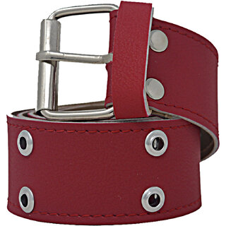                       Exotique Pink Casual Faux Leather Belt For Women (BW0026PK)                                              