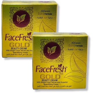                       FaceFresh Gold Beauty Cream for face neck and neckline 20g (Pack of 2)                                              