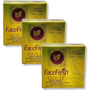                      FaceFresh Gold Beauty Cream for face neck and neckline 20g (Pack of 3)                                              