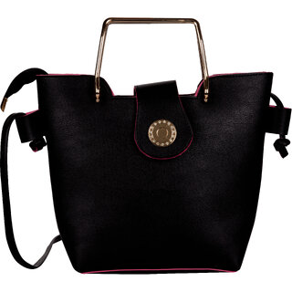 Exotique Black Handbag For Women (HW0011BK)