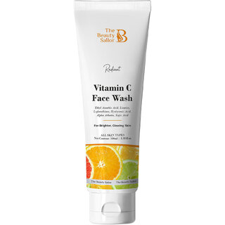The Beauty Sailor- Radiant Vitamin C Face Wash thorough cleansing even tones and moisturizes suitable for all skin