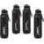 Quench 900 Inner Steel and Outer Plastic Water Bottle, 700ml, Black  BPA Free  Leak Proof  Office Bottle (pack of 4)