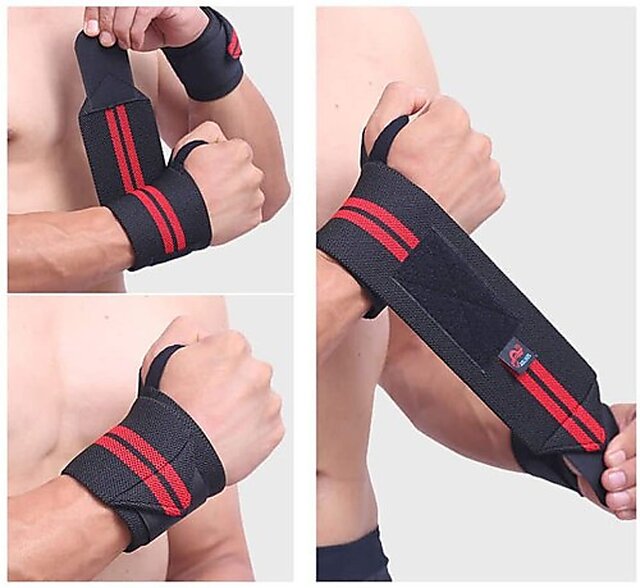 Wrist Support Band For Gym Workout And, Weightlifting For Men, Women, Free  Size at Rs 48/piece, Wrist Supports in New Delhi