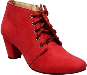 Exotique Women's Red Casual Boot (EL0040RD)