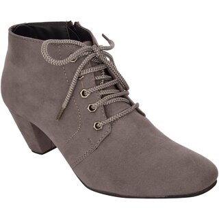 Exotique Women's Grey Casual Boot (EL0040GY)