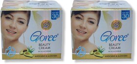 Goree BEAUTY CREAM WITH LYCOPENE AVOCADO  ALOEVERA 50g (Pack of 2)