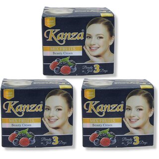                       Kanza Mix Fruits Beauty Cream 50g (Pack of 3)                                              