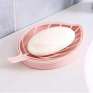                       Leaf Shape Dish Bathroom Soap Holder                                              