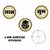 Sarvatr Acrylic Shubh Labh  Ganesha Stickers for Door/Temple Decoration (Pack of 1)(Gold)(3inch X 3 Sticker)