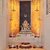 Sarvatr Acrylic Shubh Labh  Ganesha Stickers for Door/Temple Decoration (Pack of 1)(Gold)(3inch X 3 Sticker)