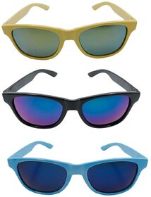 FOREVER 99 Kids Boy and Girls sunglasses U V protected stylish combo pack of 3 Fit age 2-10 year