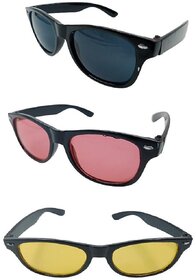 FOREVER 99 Kids Boy and Girls sunglasses U V protected goggles combo pack of 3 Fit age 2-10 year