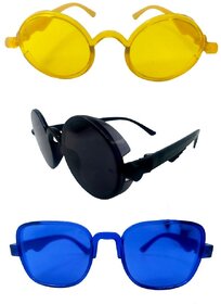 FOREVER 99 Kids Boy and Girls sunglasses U V protected combo pack of 3 Fit age 2-10 year