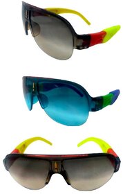 FOREVER 99 Kids Boy and Girls sunglasses U V protected goggles combo pack of 3 Fit age 2-10 year