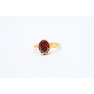                       JAIPUR GEMSTONE-Red Coral Ring ADJUSTABLE gold plated Ring Original and lab certified for men and women                                              