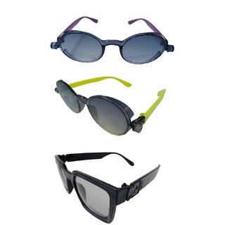 FOREVER 99 Kids Boy and Girls sunglasses U V protected stylish combo pack of 3 Fit age 2-10 year