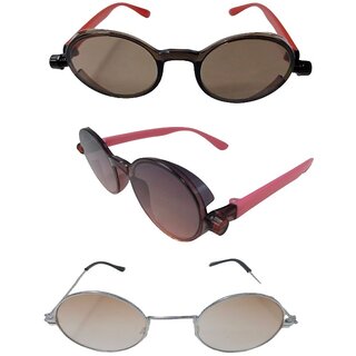 FOREVER 99 Kids Boy and Girls sunglasses U V protected stylish combo pack of 3 Fit age 2-10 year