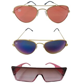 FOREVER 99 Kids Boy and Girls sunglasses U V protected stylish combo pack of 3 Fit age 2-10 year