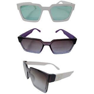 FOREVER 99 Kids Boy and Girls sunglasses U V protected stylish combo pack of 3 Fit age 2-10 year