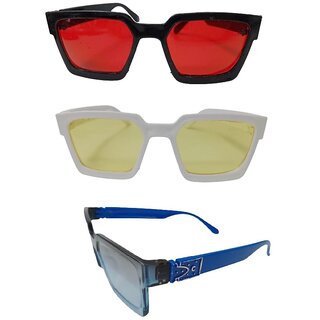 FOREVER 99 Kids Boy and Girls sunglasses U V protected combo pack of 3 Fit age 2-10 year
