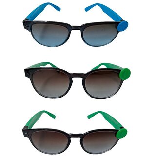 FOREVER 99 Kids Boy and Girls sunglasses U V protected combo pack of 3 Fit age 2-10 year