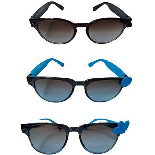                       FOREVER 99 Kids Boy and Girls sunglasses U V protected combo pack of 3 Fit age 2-10 year                                              