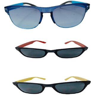 FOREVER 99 Kids Boy and Girls sunglasses U V protected stylish combo pack of 3 Fit age 2-10 year