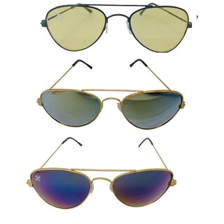 FOREVER 99 Kids Boy and Girls sunglasses U V protected combo pack of 3 Fit age 2-10 year