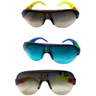                       FOREVER 99 Kids Boy and Girls sunglasses U V protected combo pack of 3 Fit age 2-10 year                                              