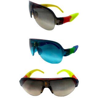 FOREVER 99 Kids Boy and Girls sunglasses U V protected goggles combo pack of 3 Fit age 2-10 year