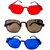 FOREVER 99 Kids Boy and Girls sunglasses U V protected goggles combo pack of 3 Fit age 2-10 year