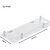 Sarvatr Multi-Purpose Acrylic Wall Mount Shelf Rack Kitchen and Bathroom Accessories (10 x 5 Inch) Acrylic Wall Shelf