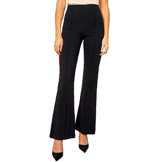                       Mac-Kings Straight Fit Women/Girl's Fully Stretchable, Super Soft Fabric, High Rise, Polyester Blend Trouser                                              