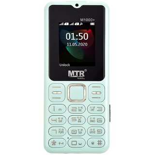                       MTR M1000 (Dual Sim, 1.4 Inch Display, 1100 mAh Battery, Light Green)                                              