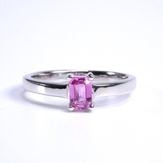                       Pink sapphire Stone Ring Natural Lab Certified for unisex Stone Sapphire silver Plated Ring                                              