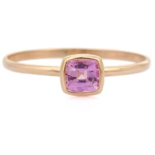                       100 Natural And A+ Certified pink spphire gold plated Ring For Men and women With Lab Certificate                                              