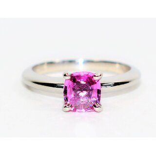                       PINK SAPPHIRE RING silver PLATED Ring adjustable ring                                              