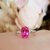 100 Natural And A+ Certified pink spphire Ring For Men and women With Lab Certificate