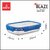 BLAZE Stainless Steel Tiffin Box with 4 Side Lock Lid, 900 ml and Inner Stainless Steel Container Blue lunch boxes