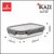 BLAZE Stainless Steel Tiffin Box with 4 Side Lock Lid, 900 ml and Inner Stainless Steel Container, Grey lunch boxes
